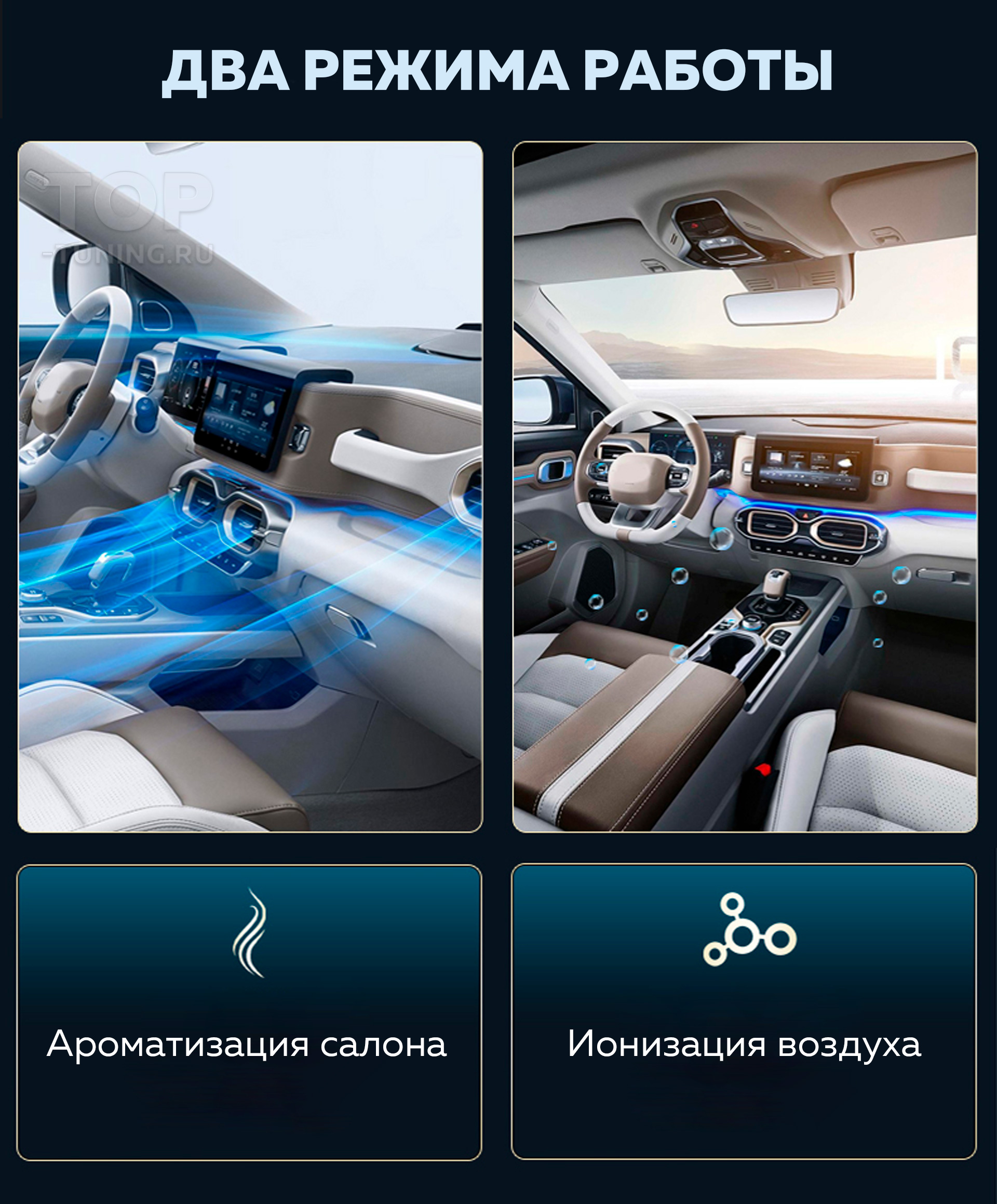 Ароматизатор + ионизатор воздуха в салон авто, купить, цена, наличие в Топ  Тюнинг