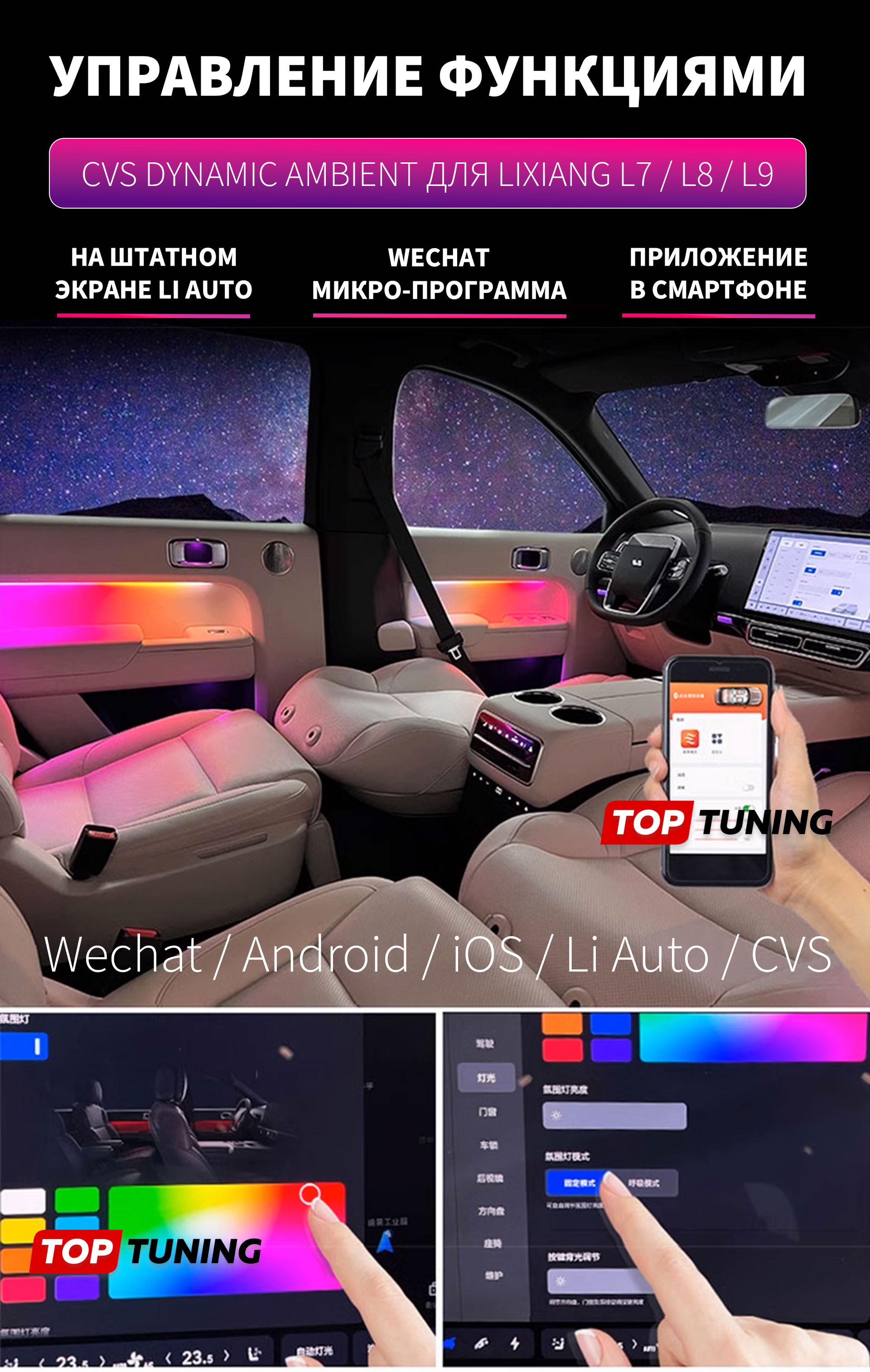 Комплект подсветки салона Li Auto – Ambient CVS TYPE I