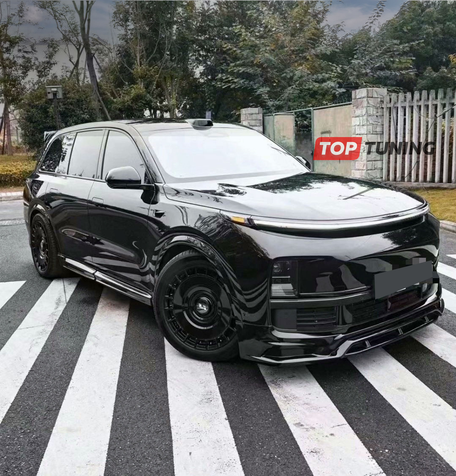 Обвес на передний бампер тюнинг Лисян Л9