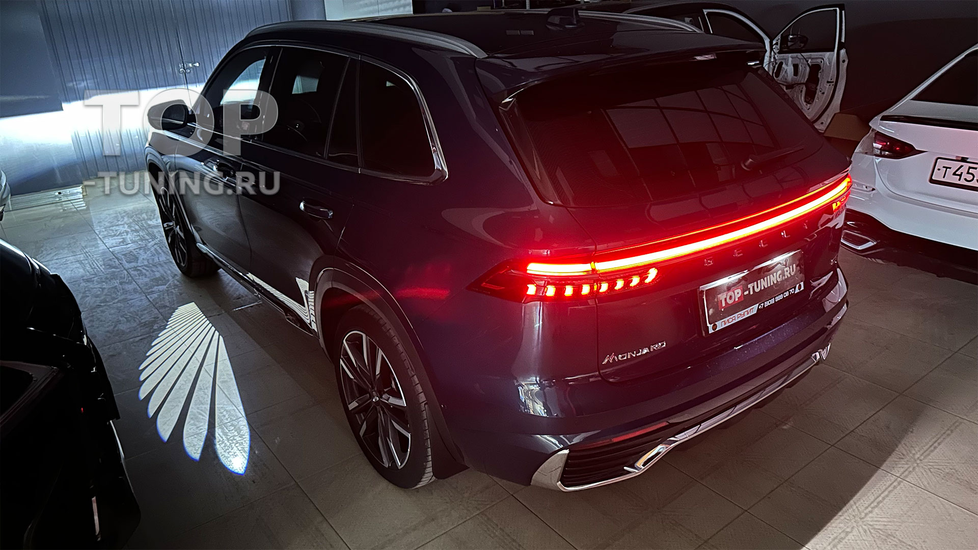 12917 Проекция в зеркала Geely Monjaro – Крылья Ангела