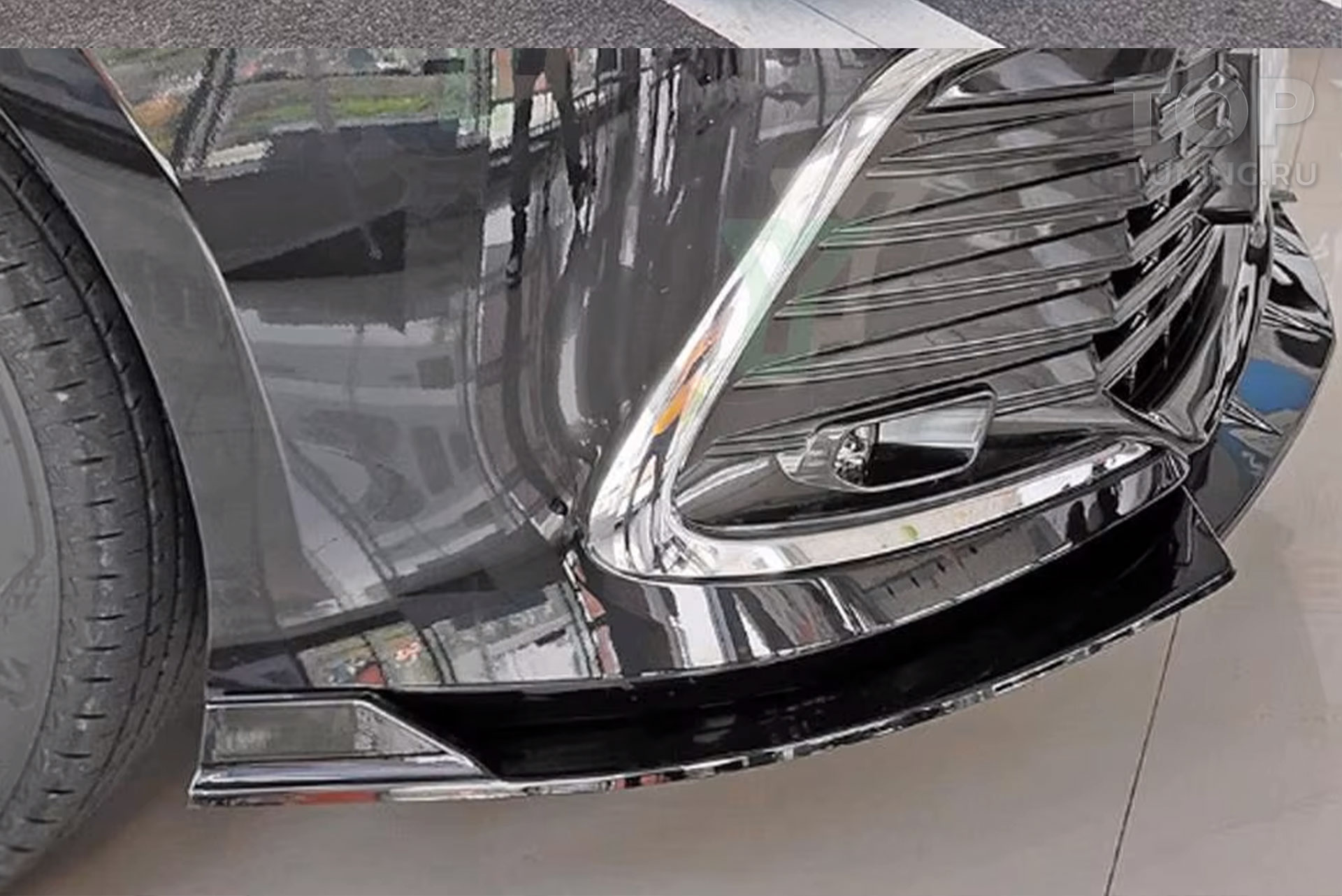 13025 Сплиттер SAMURA на передний бампер для Toyota Camry XV70