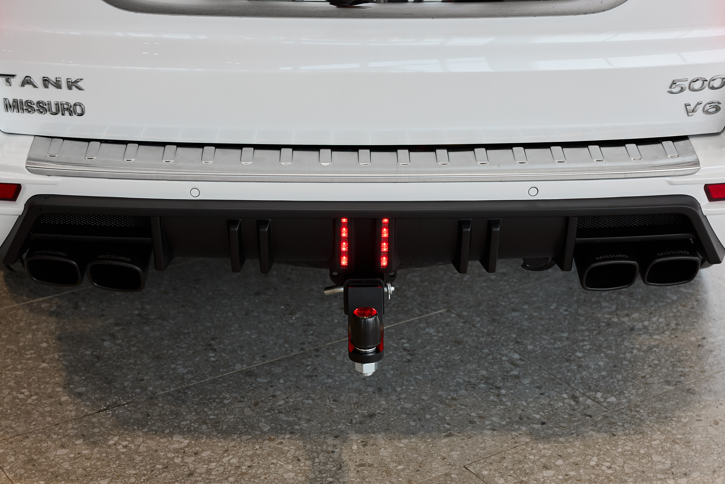 13202 Раздвоенный выхлоп Missuro Larte Design с насадками — тюнинг Tank 500