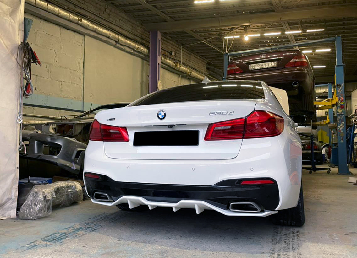 13216 Диффузор Inline заднего бампера BMW 5 (G30)