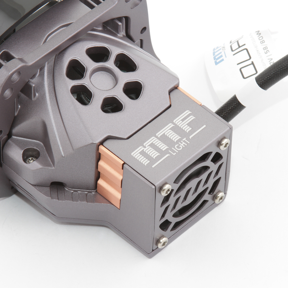 Светодиодные двухрежимные Bi-LED модули MTF Quadrix 3.0 дюйма (3 линзы в 1) Цена за 2 шт. / 12V / 58W — ближний / 80W — дальний / 6000К / 5100 lm