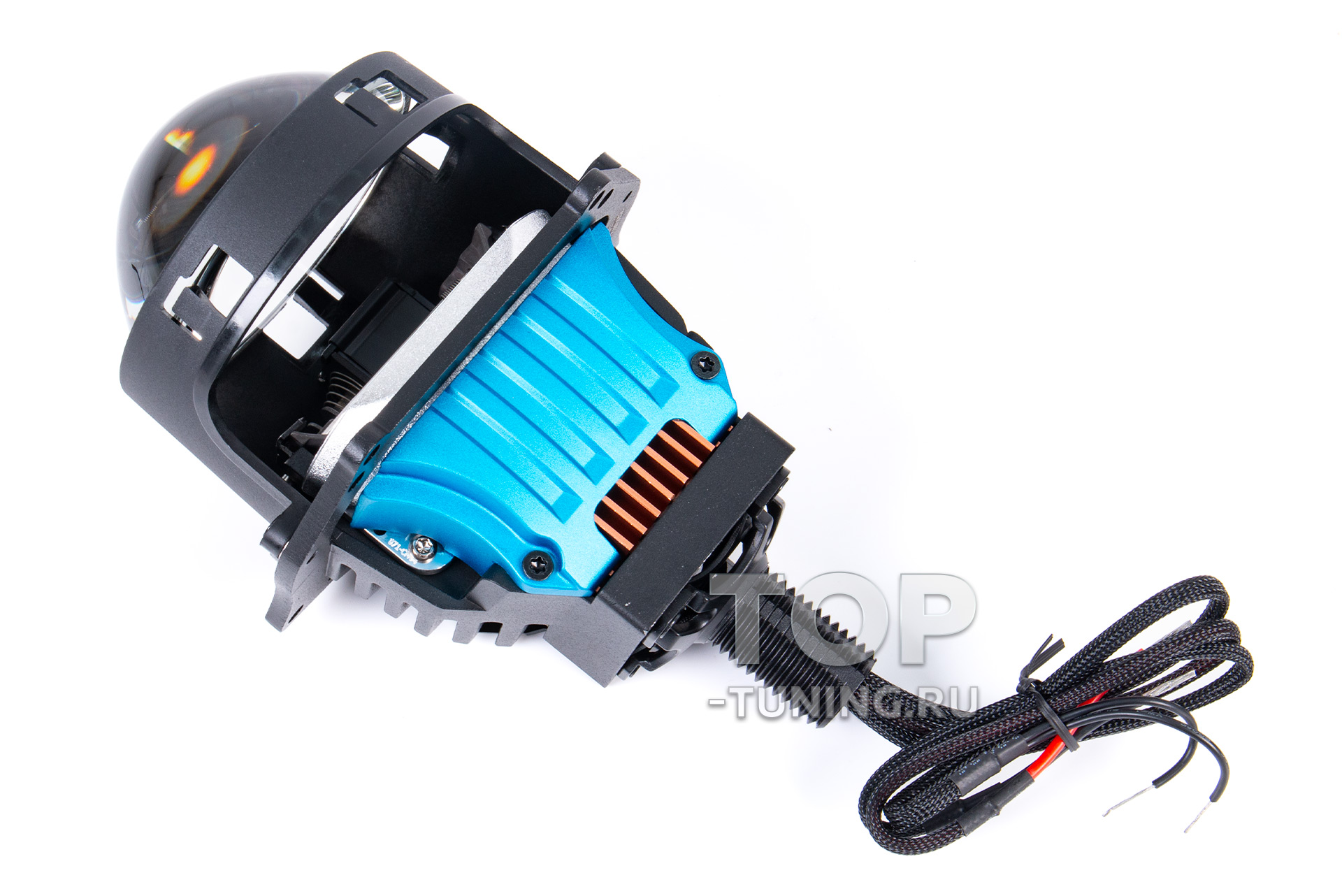 Светодиодные двухрежимные линзы MTF Cyber Light 2.0 проекторного типа (ближний/дальний свет) круглой формы для автомобилей Комплект - 2 шт / 5500К (Холодный, белый) / Ближний - 52W / Дальний - 67W / 4200 lm / 12V / Hella 3