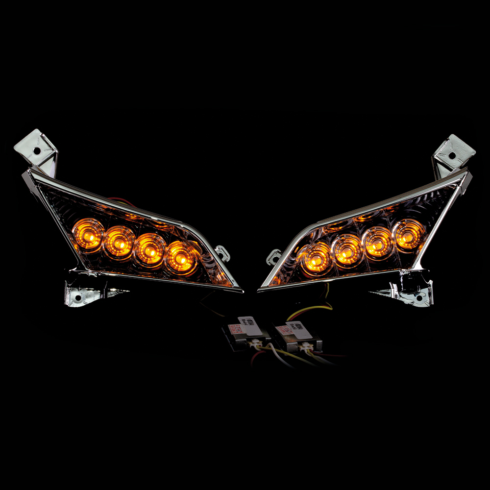 Установочный набор МТФ Лайт для монтажа Bi-LED линз в Тойота Ленд Крузер Прадо 150 (рестайлинг) с галогановыми фарами Цена за комплект | Доп. функции: ДХО, габариты, повторители поворотов