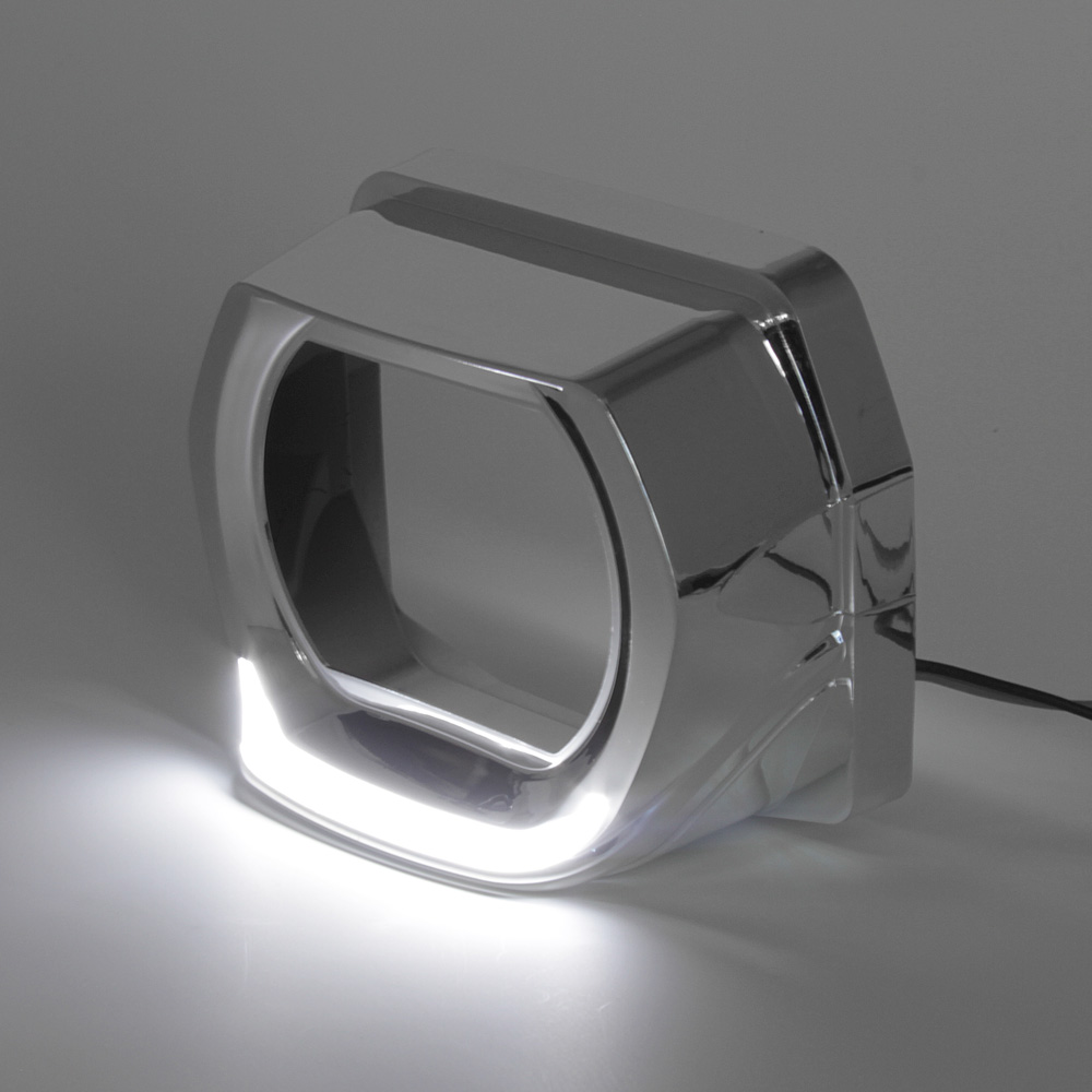 Успех! Товар сохранен. 13536 Квадратные хромированные маски MTF Light G-STYLE для Bi-LED линз (3 дюйма) с ДХО