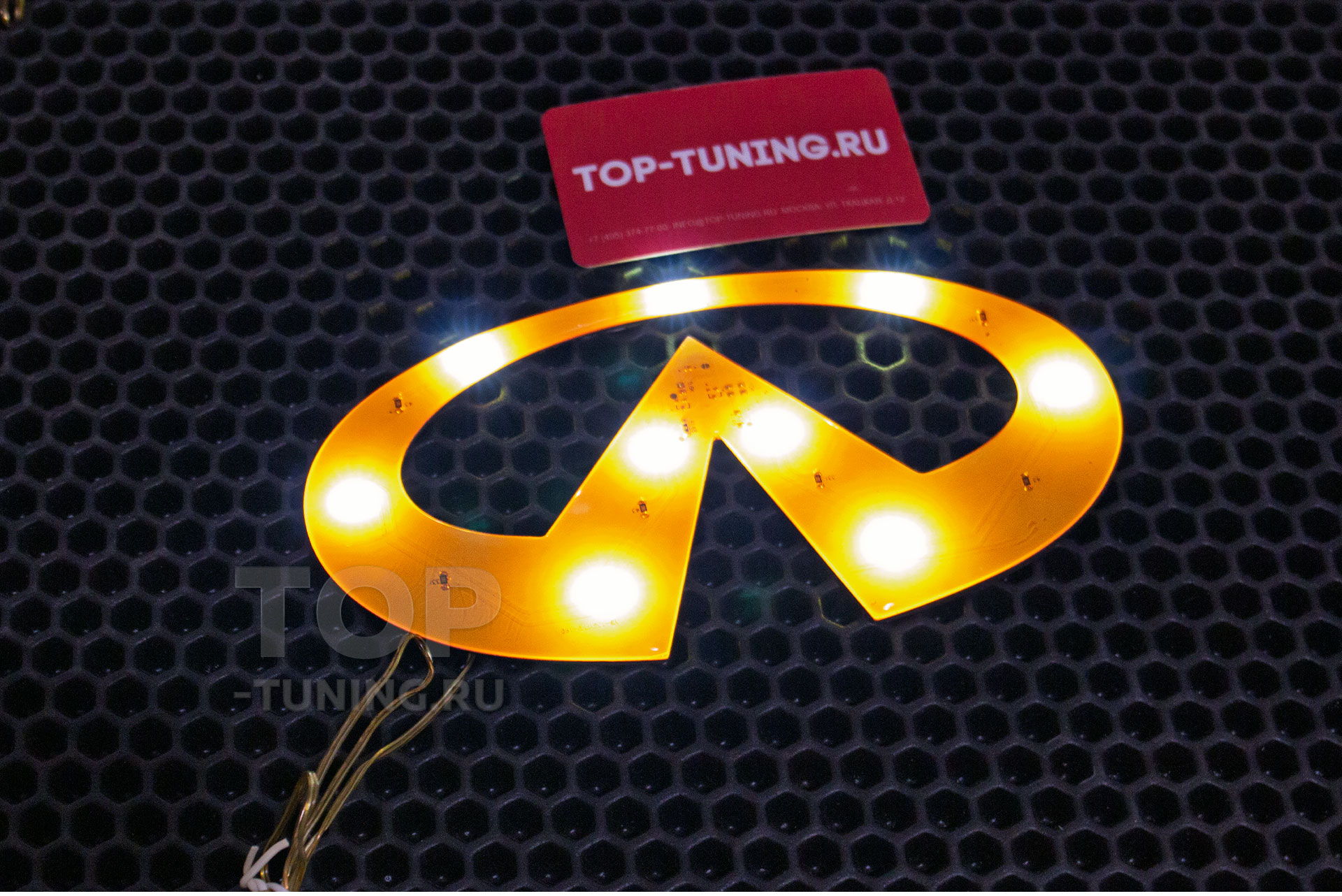 Белая контурная LED подсветка эмблемы Инфинити Цена за 1 шт. | Эмблема приобретается отдельно 13606 Гибкая светодиодная вставка под эмблему LED на Infiniti