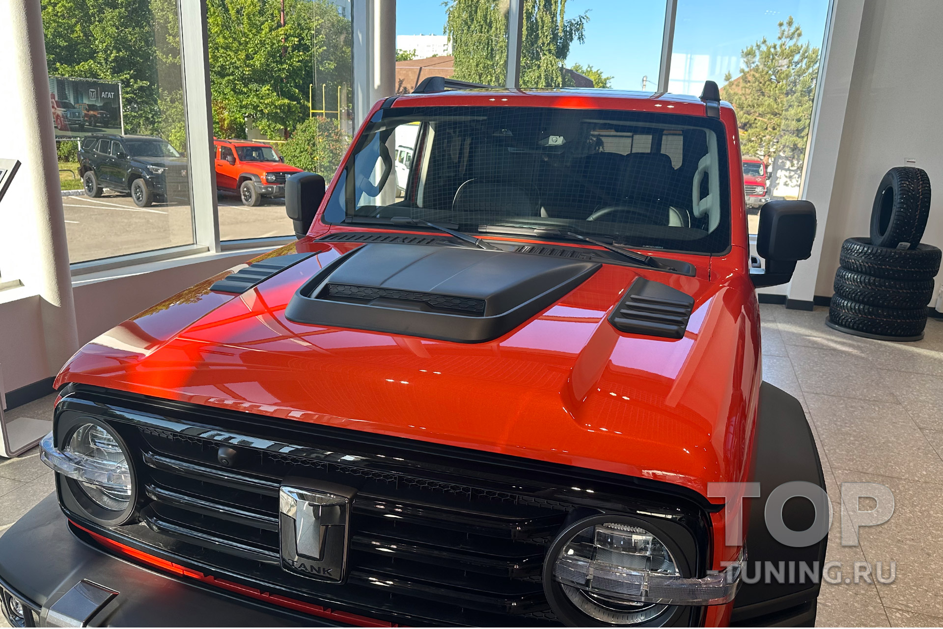 Воздухозаборники капота ИН Перформанс для Танк 300 Цена за комплект | ABS-пластик | Черный матовый цвет 13614 Накладки IN Performance на капот TANK 300