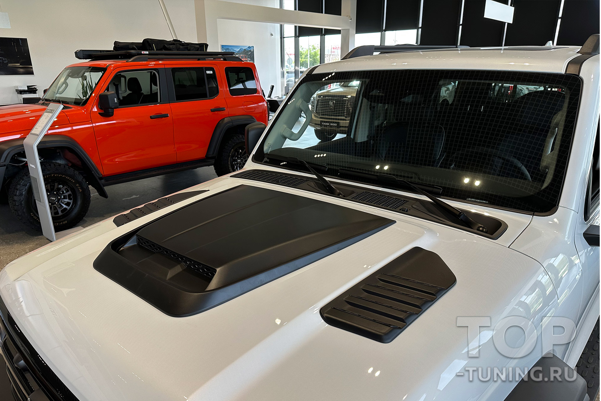 Воздухозаборники капота ИН Перформанс для Танк 300 Цена за комплект | ABS-пластик | Черный матовый цвет 13614 Накладки IN Performance на капот TANK 300