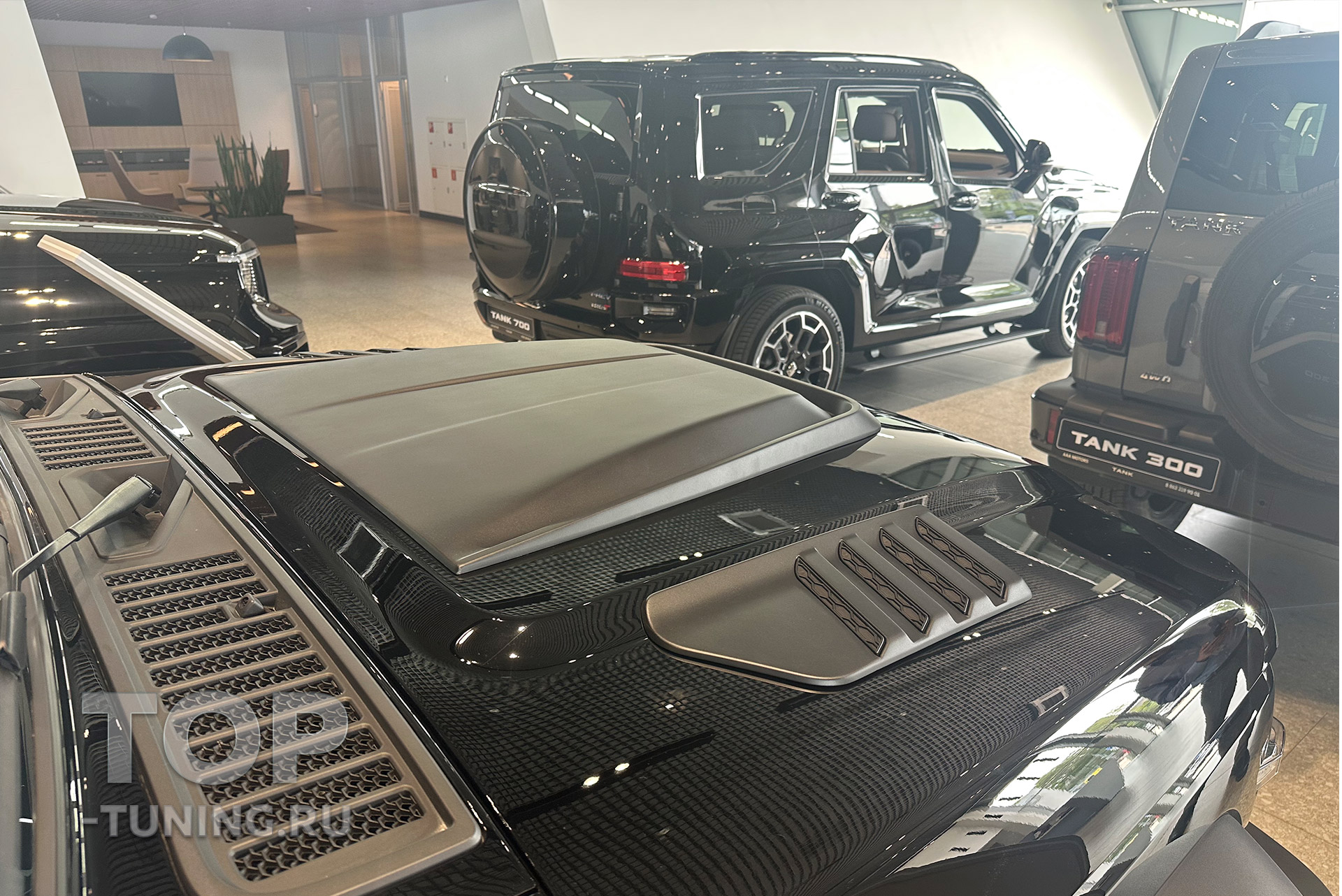 13614 Накладки IN Performance на капот TANK 300 Воздухозаборники капота ИН Перформанс для Танк 300 Цена за комплект | ABS-пластик | Черный матовый цвет