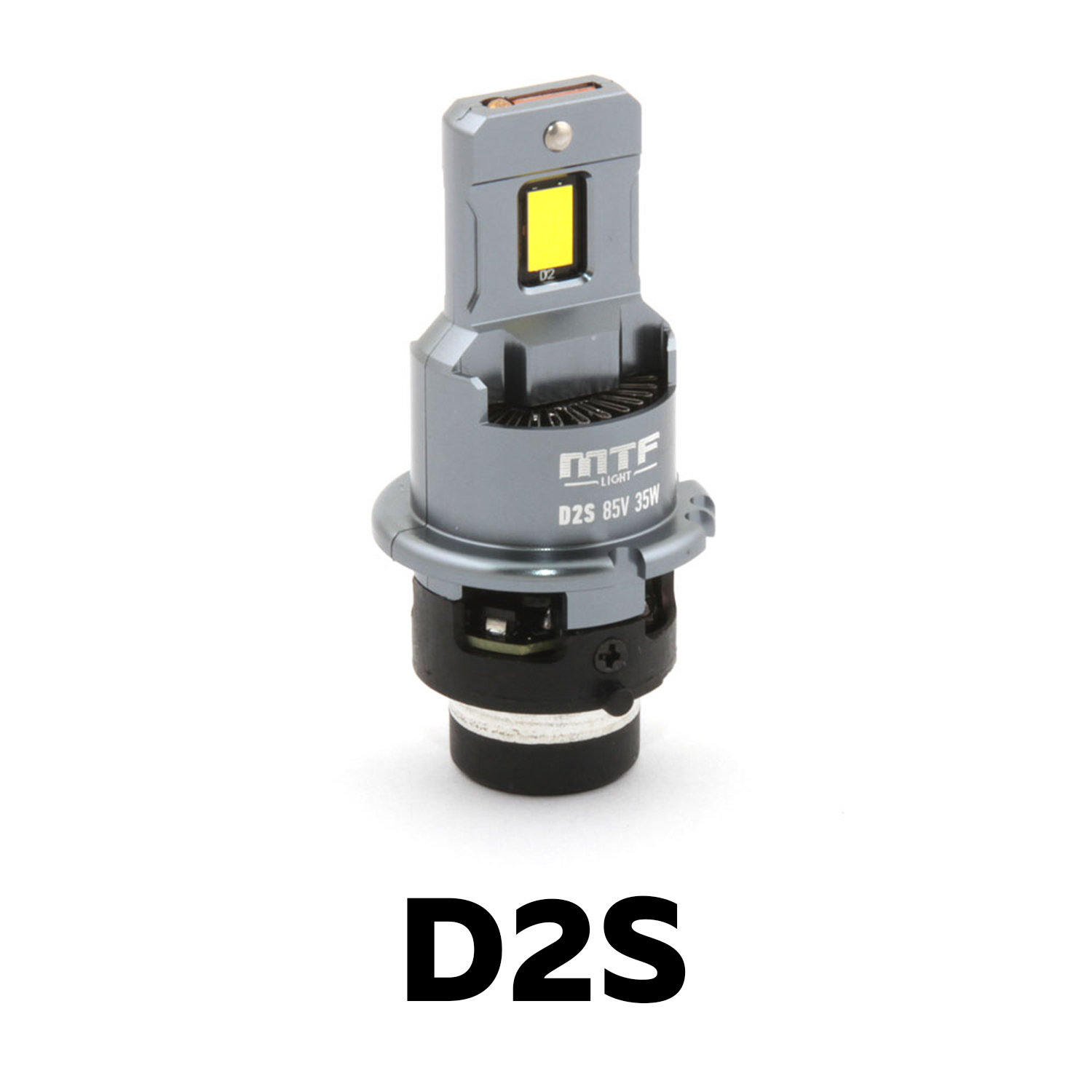 LED лампочки МТФ Лайт Люксоптик (D2S, D4S) в фары авто вместо ксеноновых Цена за пару | OEM | 35W | 4500LM | 4300K | Штатный размер  Важно! Не совместимы с модулями Hella 3 / 3R и их аналогами