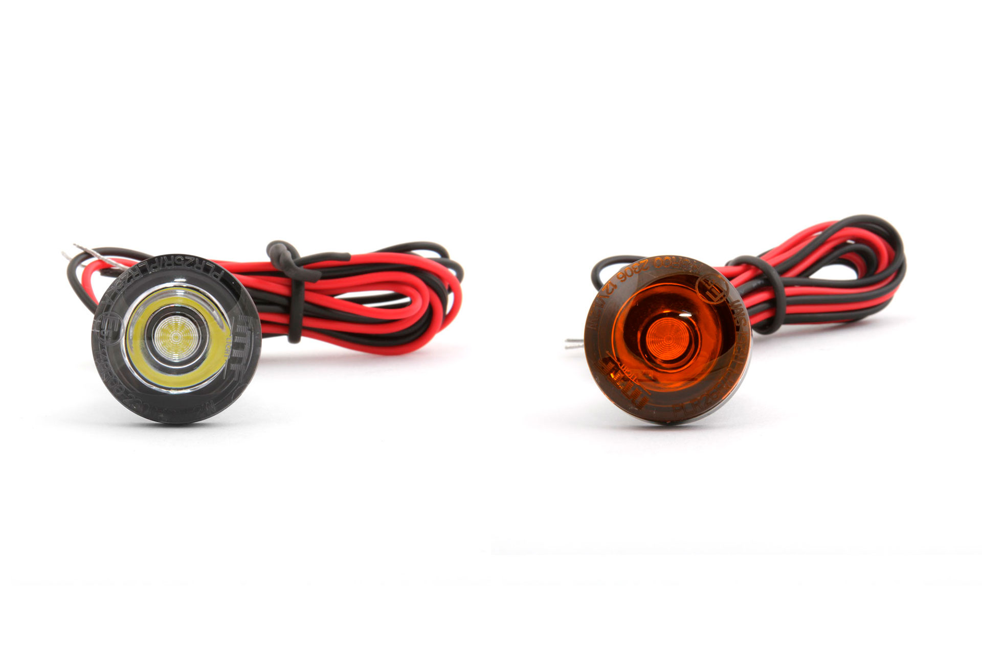 13649 Универсальные круглые габаритные огни MTF Light (Янтарный свет, LED, 12V, 25 мм)