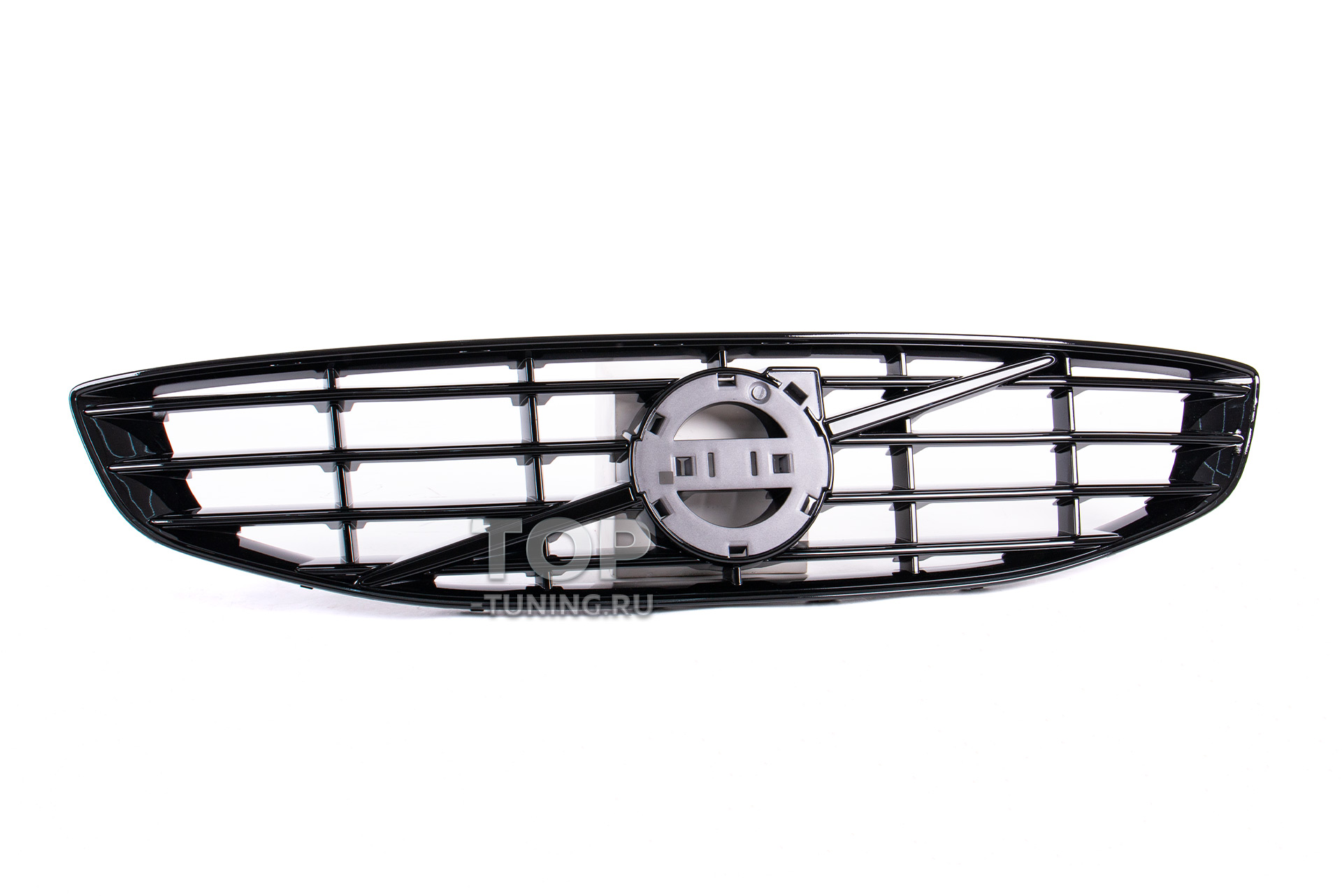 13675 Решетка радиатора Black Thor для Volvo S60 / V60 (2013 - 2018) Черная решетка радиатора в стиле Black Thor для Вольво С60 / В60 (2 рестайлинг) ABS-пластик | Эмблема приобретается отдельно