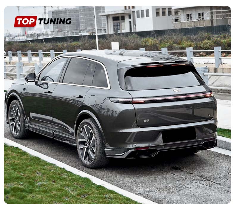 Диффузор БСКТ на задний бампер - тюнинг Лисян Л7 Цвет на выбор / АБС пластик