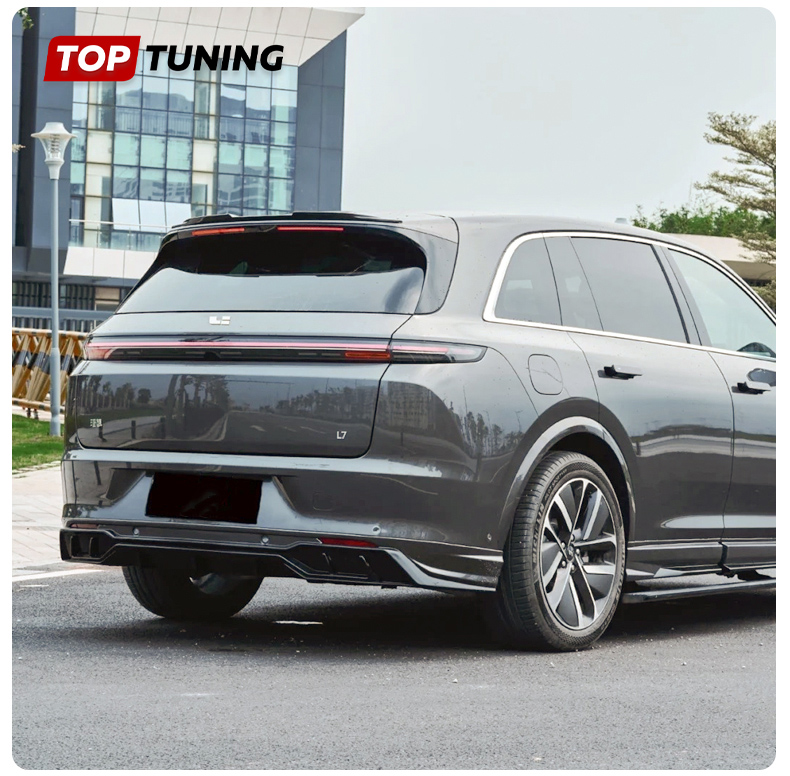 Диффузор БСКТ на задний бампер - тюнинг Лисян Л7 Цвет на выбор / АБС пластик