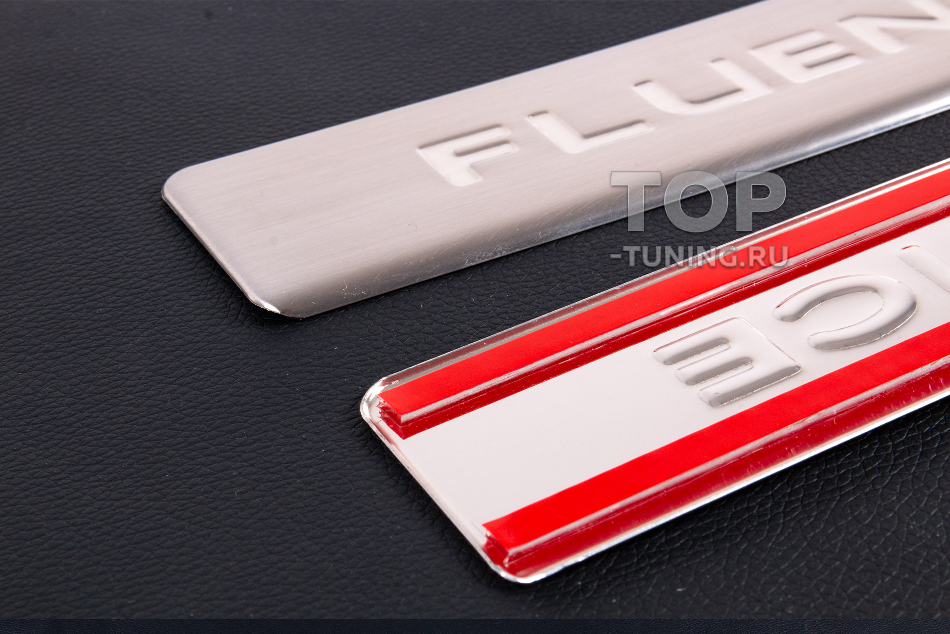 Накладки на пороги в салон из нержавеющей стали для Рено Флюенс 2010+ Комплект на 4 двери | Установка на двухсторонний скотч | Нержавеющая сталь