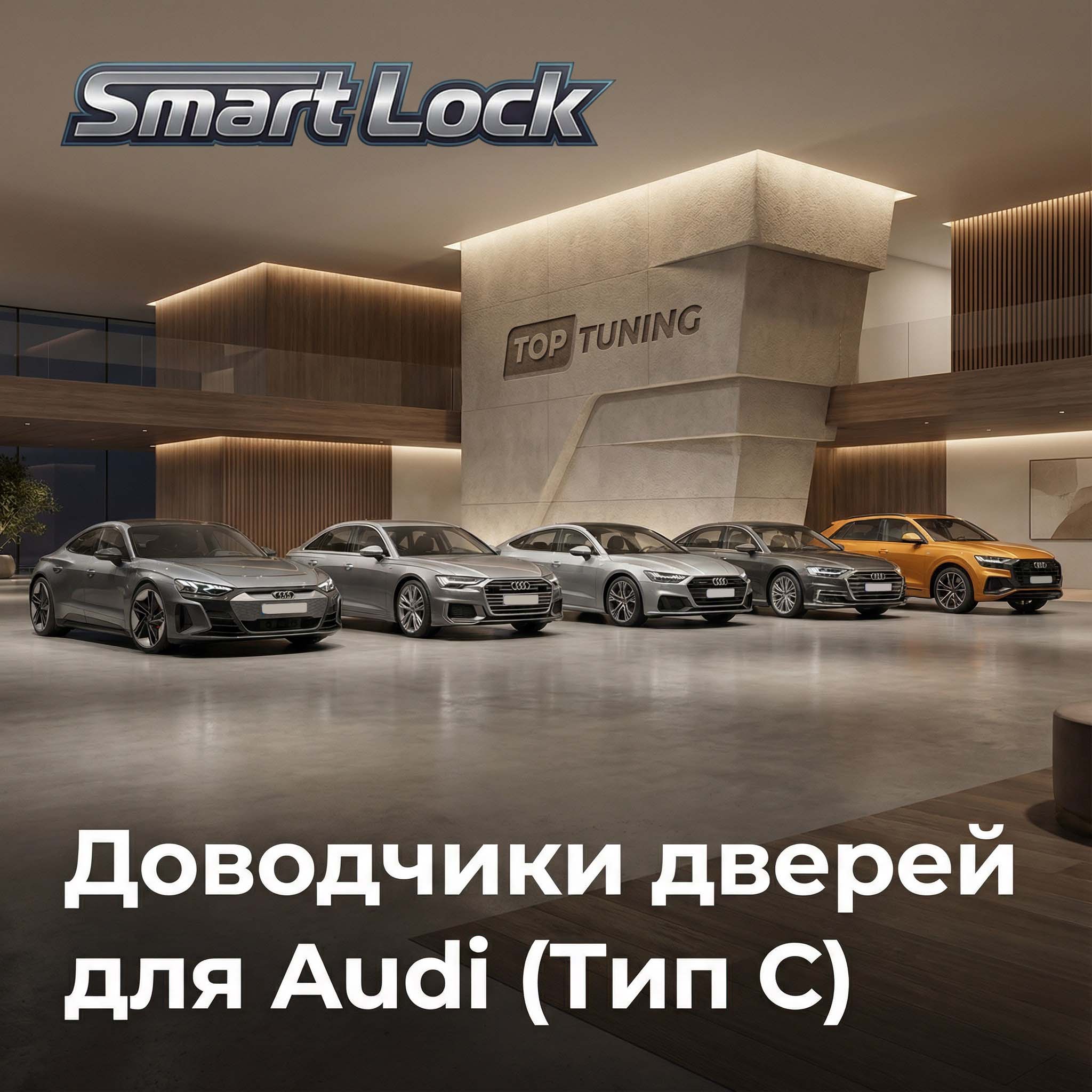 Бесштыревые доводчики дверей Smart Lock для Audi (Тип C — A6, A7, A8, Q8, E-Tron GT)