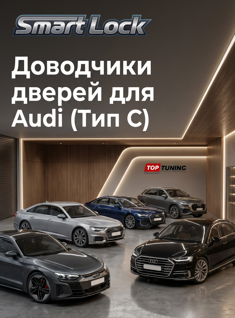 13762 Бесштыревые доводчики дверей Smart Lock для Audi (Тип C &mdash; A6, A7, A8, Q8, E-Tron GT)