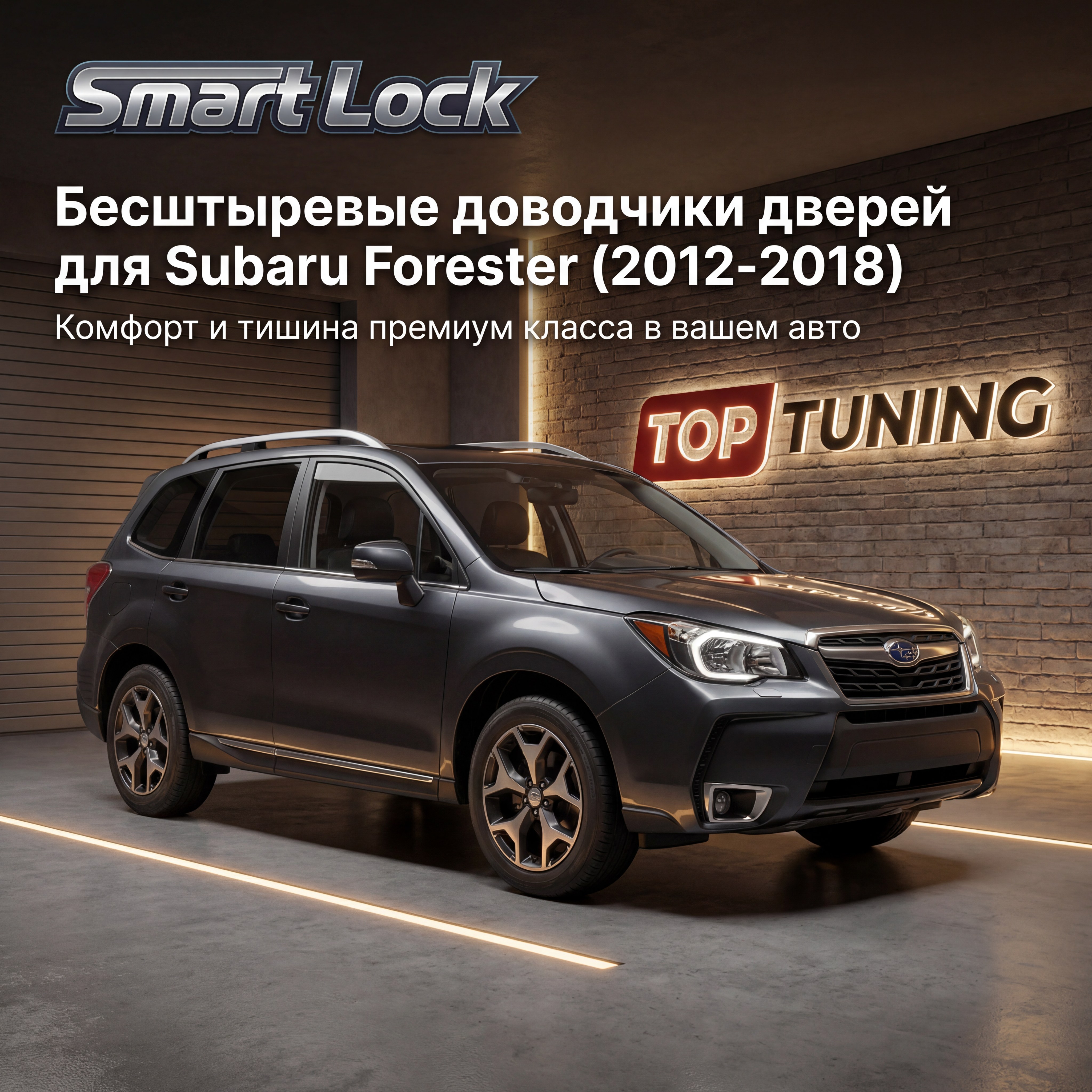 Бесштыревые доводчики дверей Smart Lock для Subaru Forester (2012-2018)