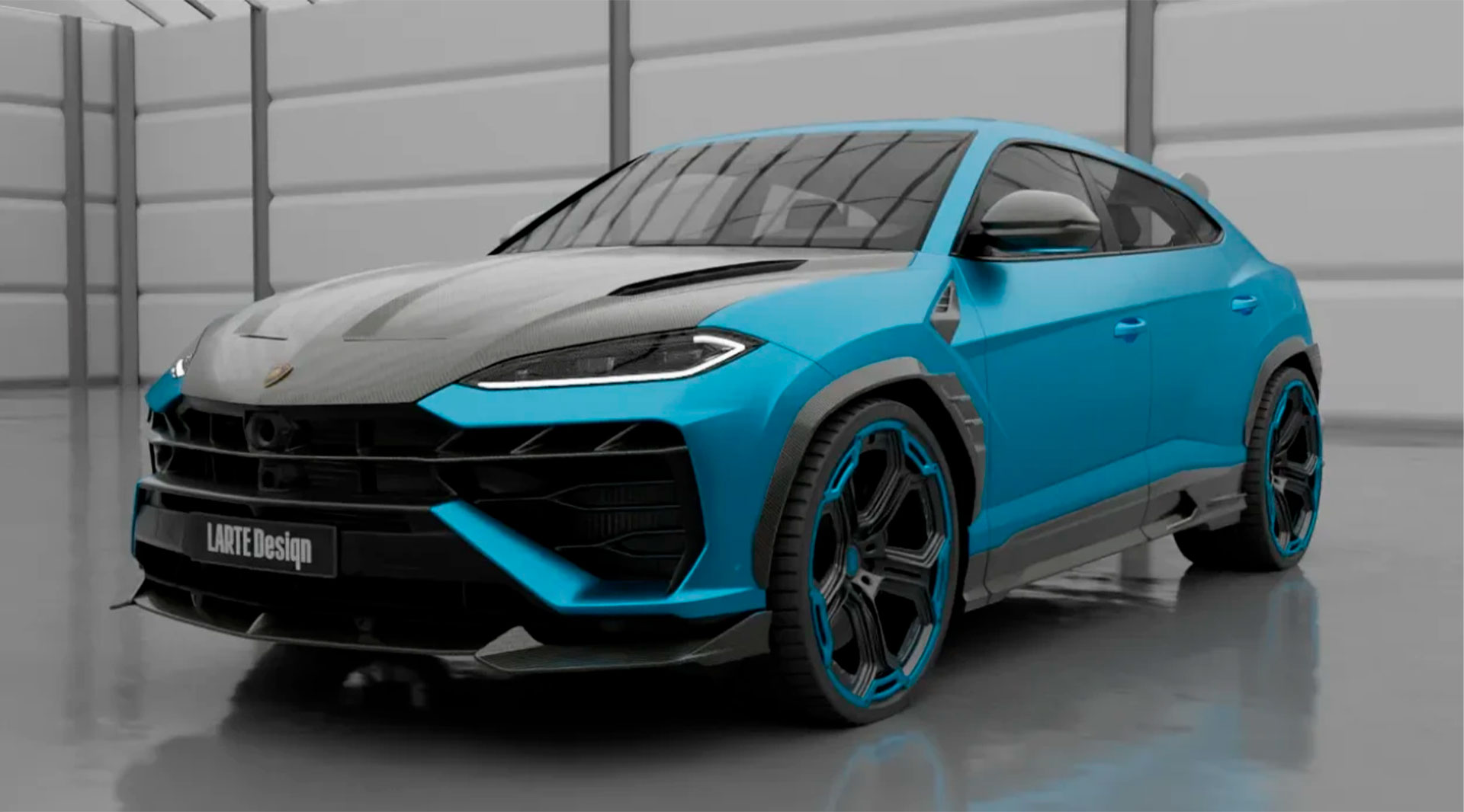 Карбоновый капот Ларгенда с воздуховодами для Ламборгини Урус SE от Ларте Дизайн Натуральный карбон | Премиум | Штатный монтаж