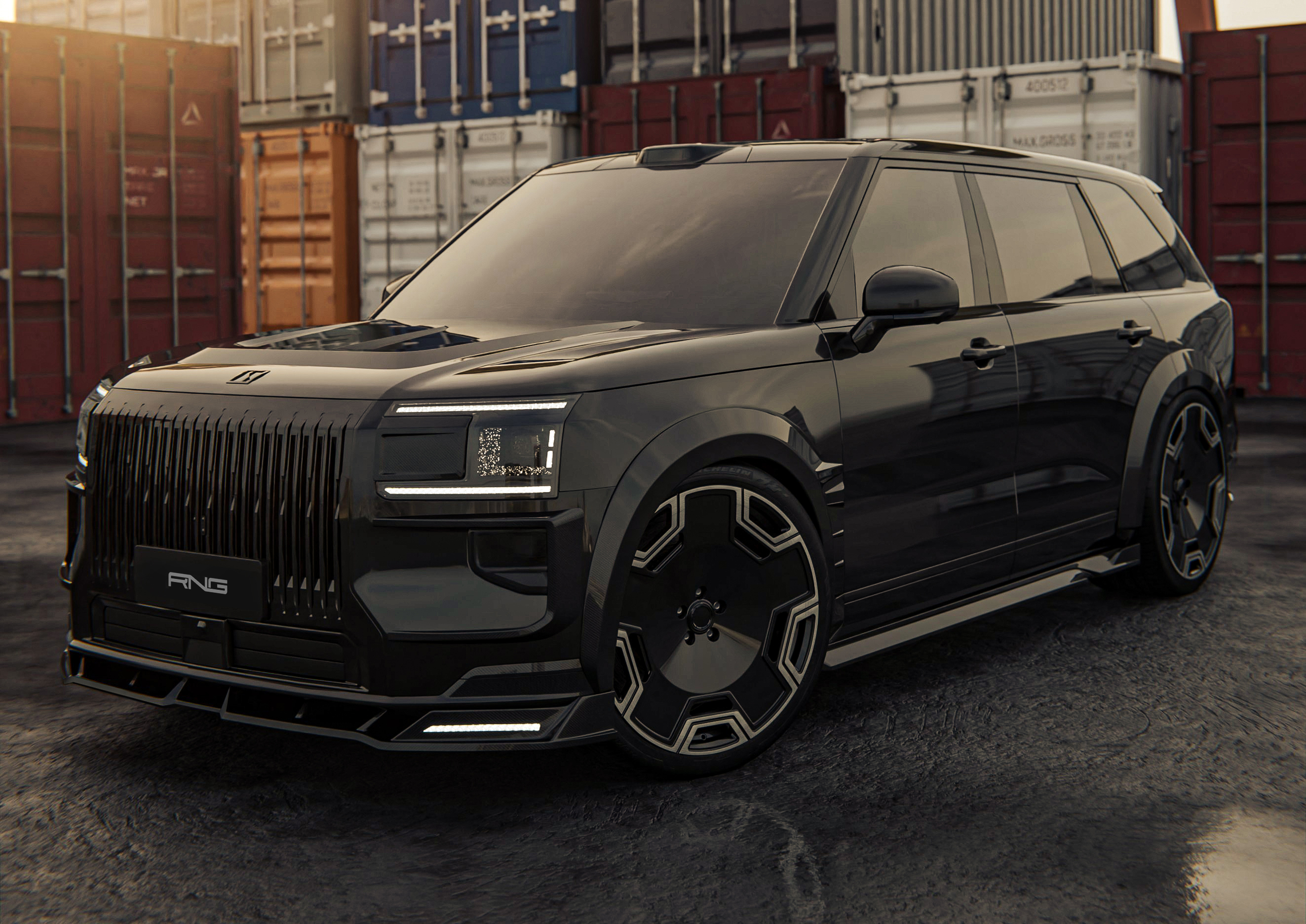 13952 Накладки Renegade на фары ZEEKR 9X