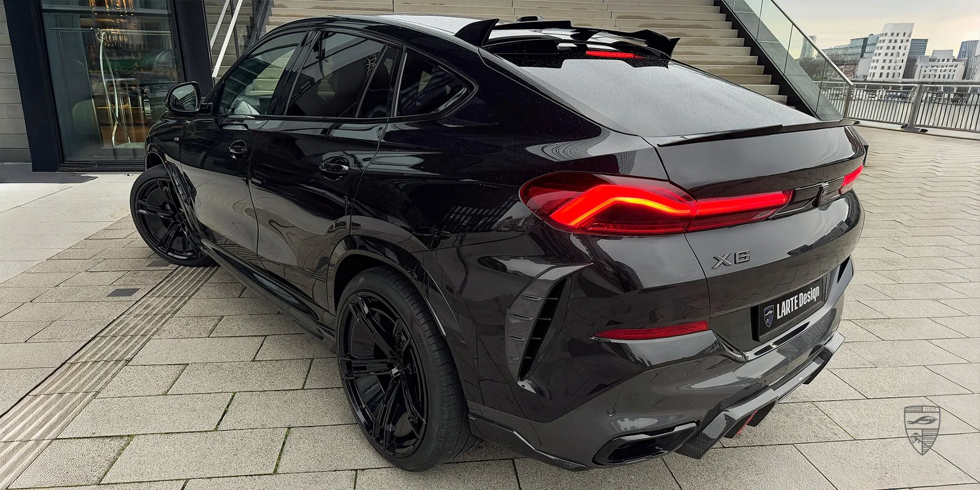 13961 Накладки Larte Design Lite заднего бампера BMW X6 G06 LCI