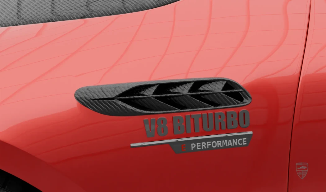 Накладки на крылья Signature для Мерседес АМГ ГТ 63 (2017-2025) &mdash; Ларте Дизайн Окрашенный базальт или натуральный карбон | Премиум | Штатный монтаж