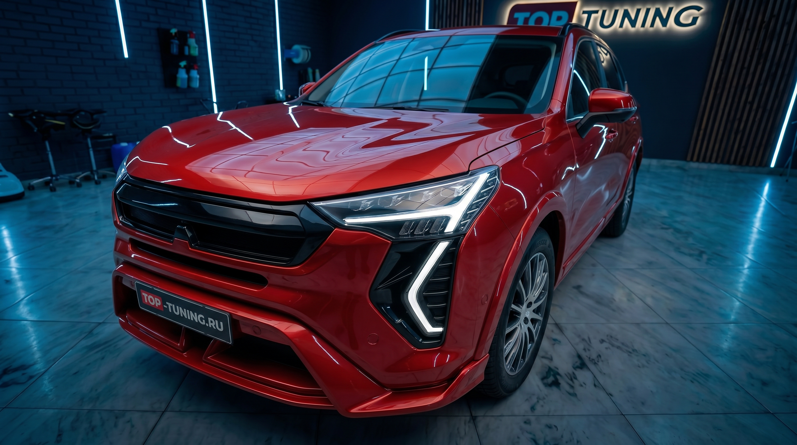 Передний бампер NRX &mdash; Тюнинг Haval Jolion (2021+) ABS пластик | Штатный монтаж | Ин