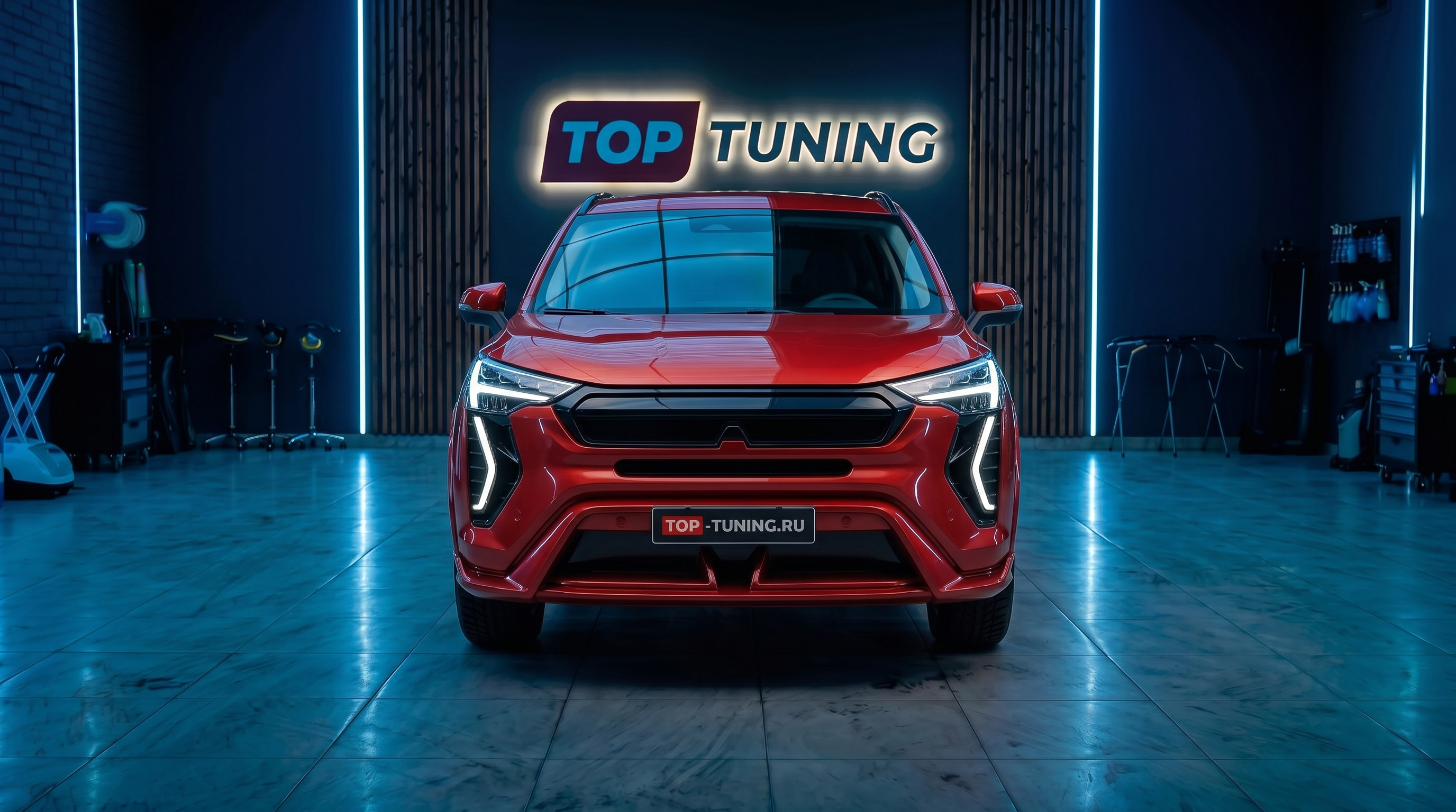 Передний бампер NRX &mdash; Тюнинг Haval Jolion (2021+) ABS пластик | Штатный монтаж | Ин