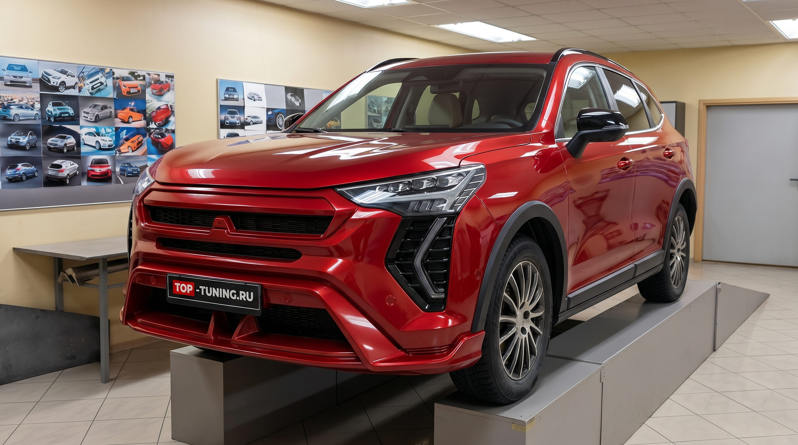 Передний бампер NRX &mdash; Тюнинг Haval Jolion (2021+) ABS пластик | Штатный монтаж | Ин
