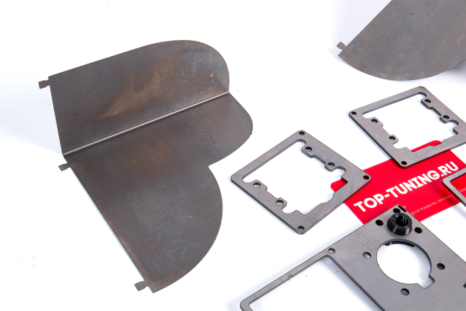 Переходные рамки для установки линз (1.5 и 1.8 дюйма) в фары Киа Соренто MQ4 с LED оптикой Комплект на 2 фары | Металл