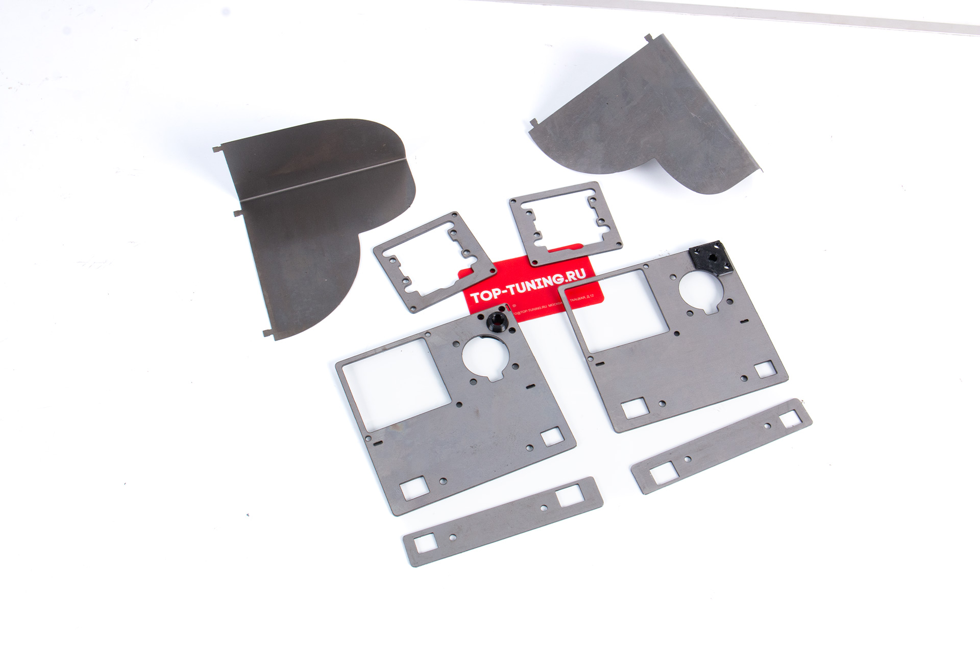 Переходные рамки для установки линз (1.5 и 1.8 дюйма) в фары Киа Соренто MQ4 с LED оптикой Комплект на 2 фары | Металл