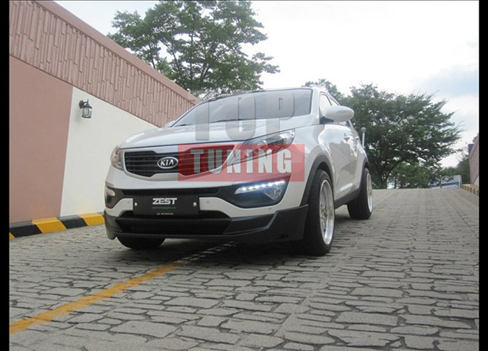 Накладка на передний бампер - Тюнинг обвес «Zest» для автомобилей Киа Спортейдж 3