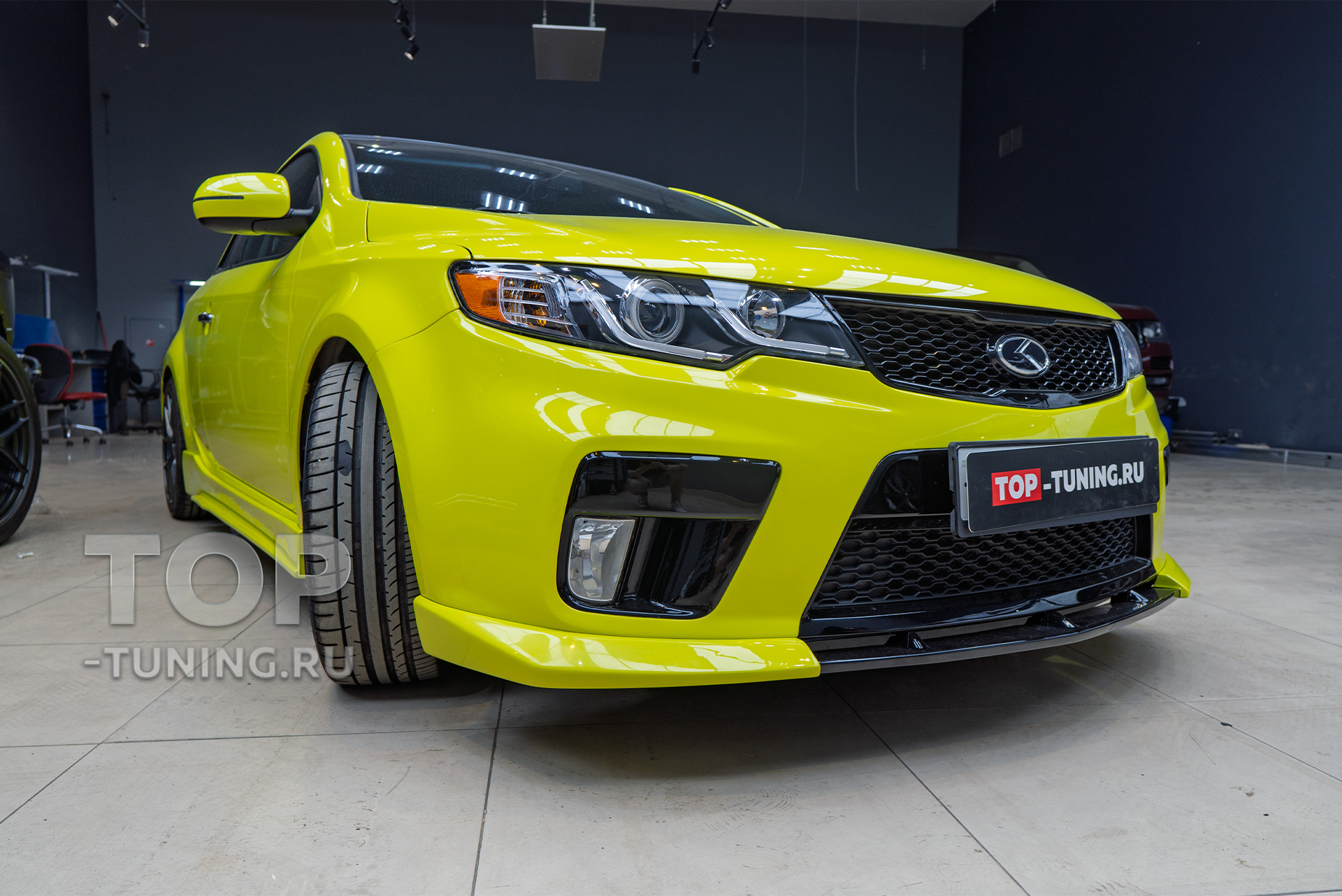 4463 Накладка на передний бампер NEFD Design Lite на Kia Cerato 2