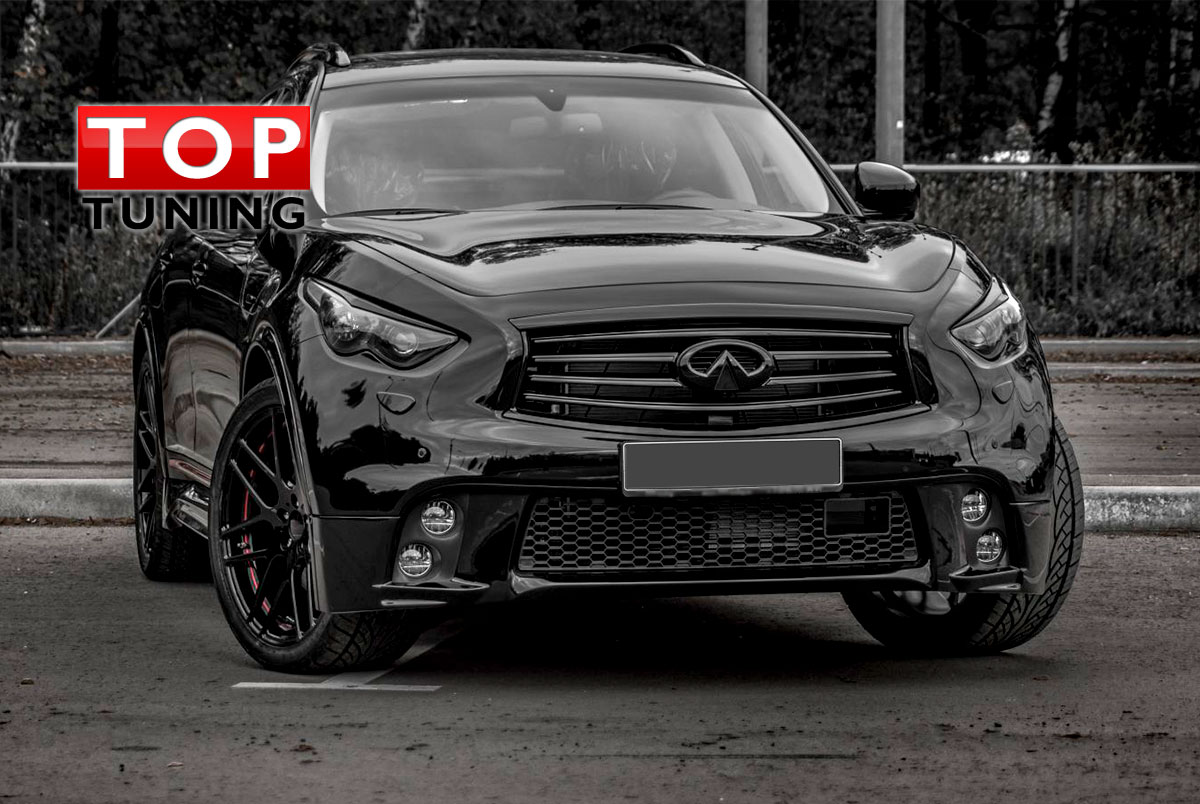 4789 Накладки на фары Ferz Design на Infiniti QX70 (FX35, 37, 50) 