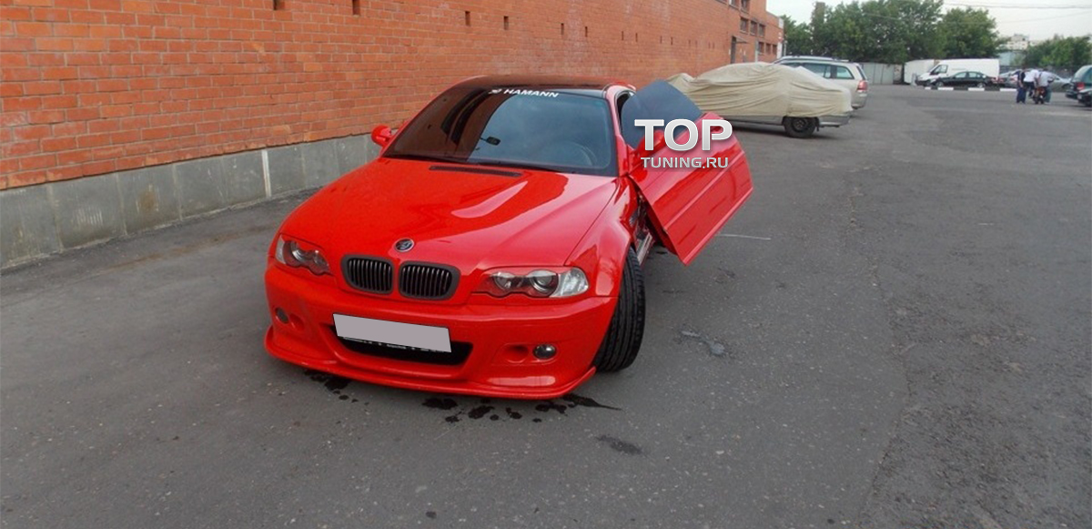 Тюнинг БМВ 3 серии Е46 (купе) - Дополнительное расширение переднего бампера HMN.