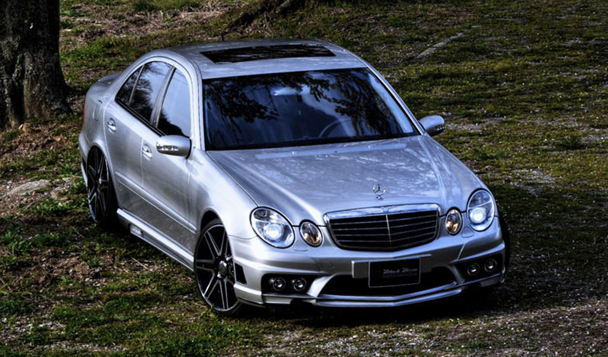 Передний бампер WALD Black Bison на Mercedes E-Class W211