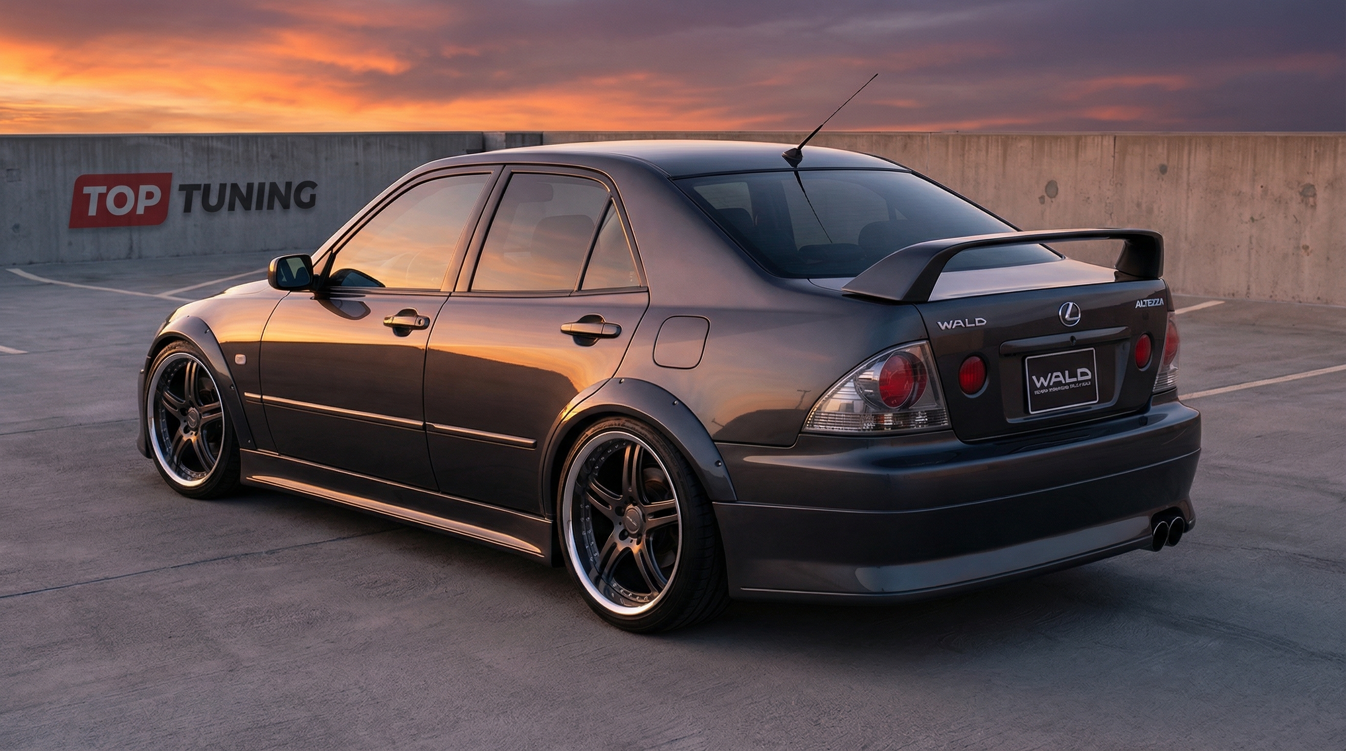 Боковые накладки на пороги в стиле Вальд для Тойота Альтеза / Лексус IS200. Обзор, цена и наличие под заказ. Доставка по России. Профессиональная установка обвеса под ключ в тюнинг-центре