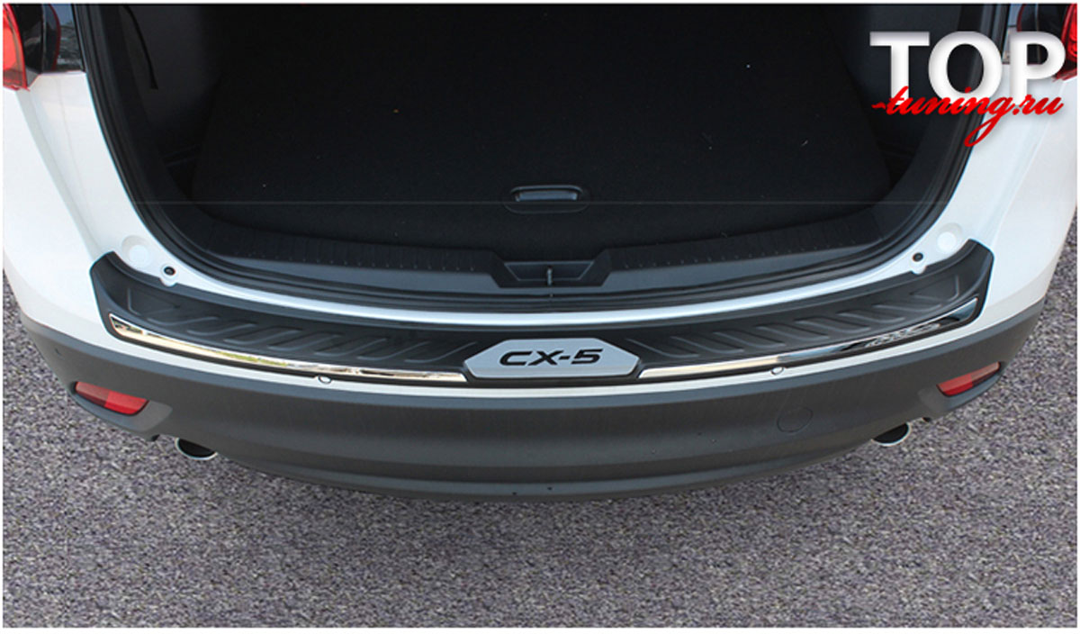 Протектор внешнего порога багажника 6448 Накладка на порог багажника - внешняя Epic Deluxe на Mazda CX-5 1 поколение