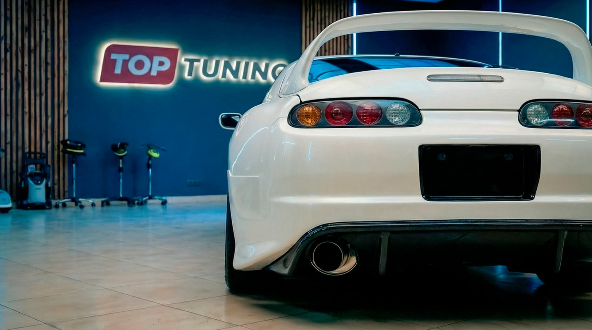 654 Задний бампер Triada на Toyota Supra 80