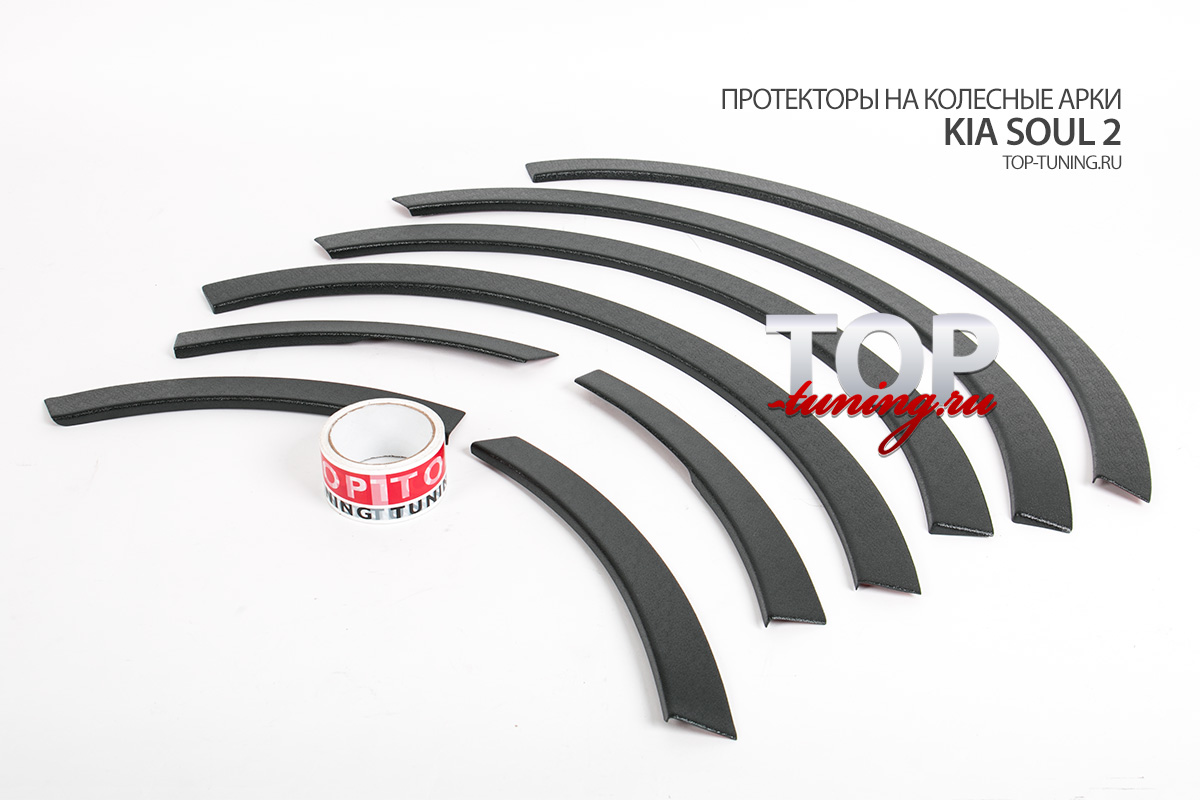 8521 Накладки на колёсные арки Bastion дорестайлинг на Kia Soul 2 поколение