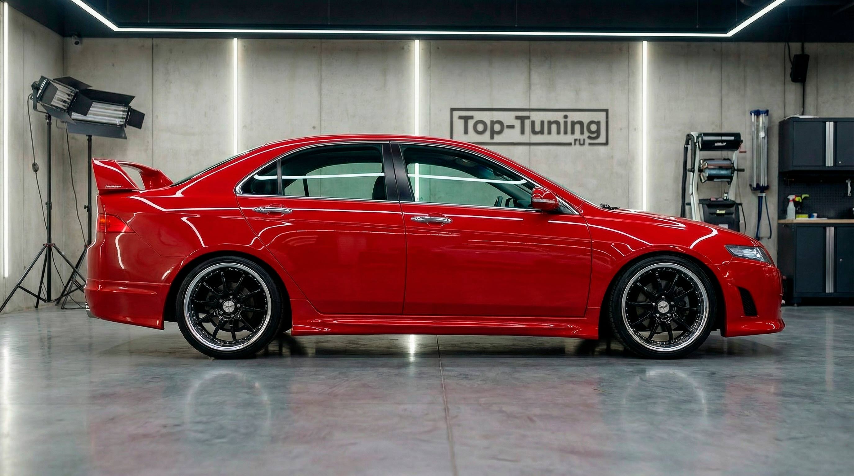 859 Передний бампер MGS на Honda Accord 7