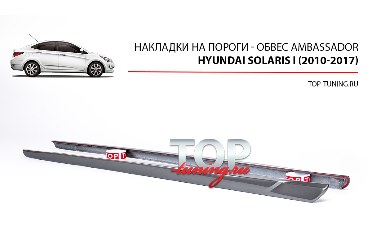 8957 Аэродинамический обвес Ambassador на Hyundai Solaris