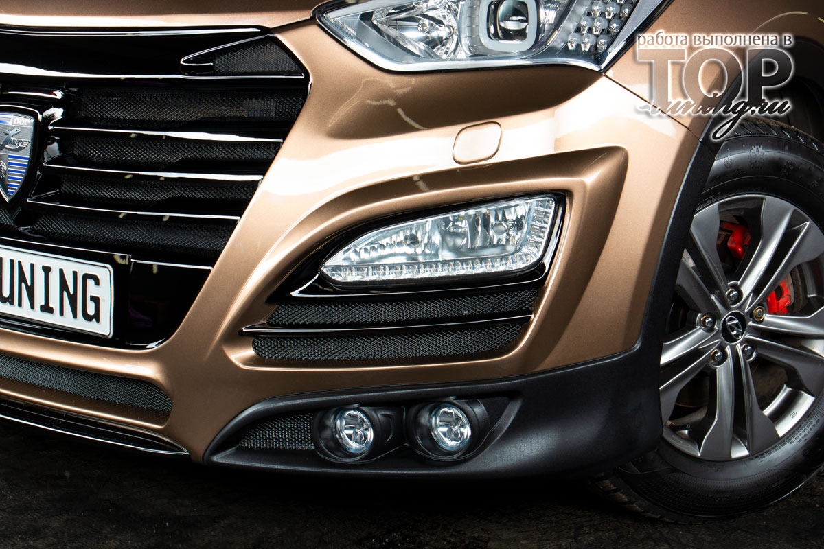 ТЮНИНГ ХЕНДАЙ САНТА ФЕ 3 (2012-2016) ПЕРЕДНИЙ БАМПЕР - ОБВЕС LARTE