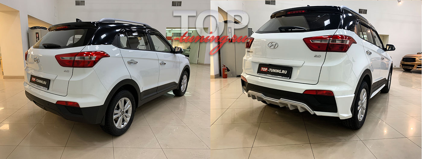  ХЕНДАЙ КРЕТА (2017+) ДИФФУЗОР НА ЗАДНИЙ БАМПЕР ZEUS