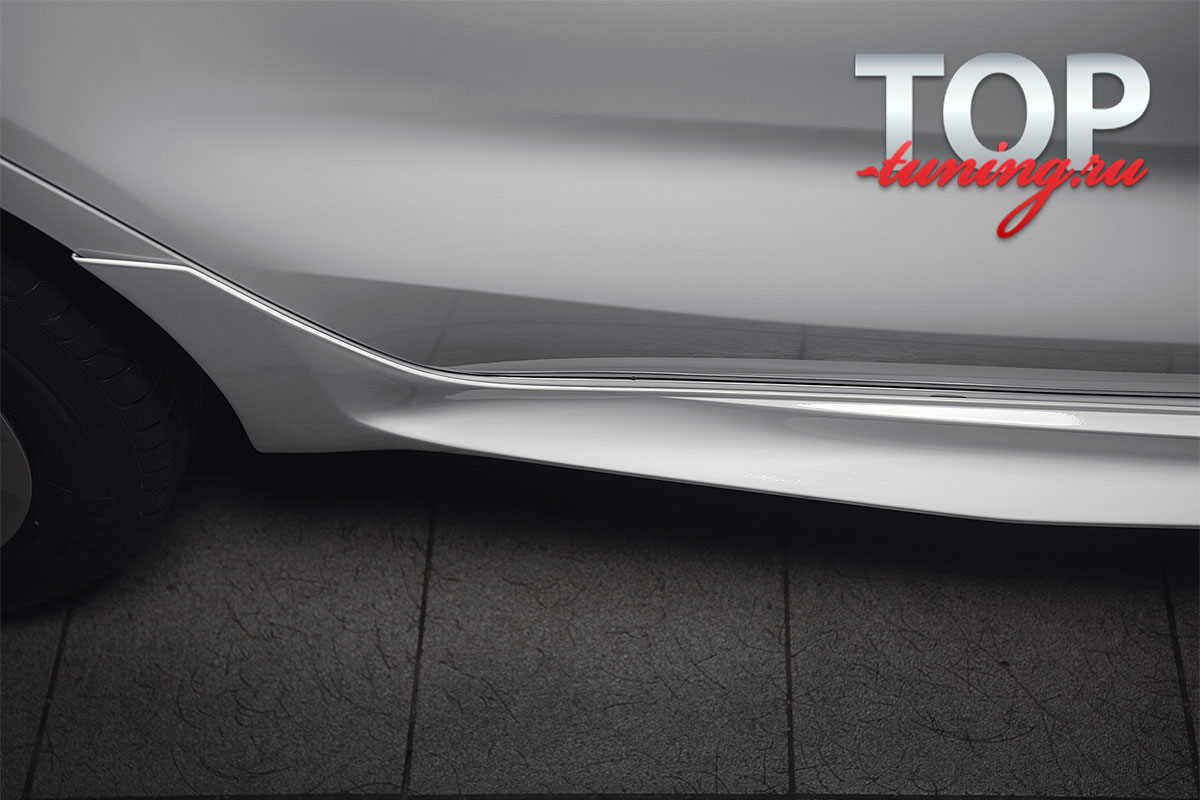 ТЮНИНГ КИА РИО 4 (2017+) НАКЛАДКИ ADVANCE НА ПОРОГИ БЕЗ БРЫЗГОВИКОВ ABS ПЛАСТИК / ПАРА / В ЦВЕТ КУЗОВА* / СОХРАНЕНИЕ КЛИРЕНСА