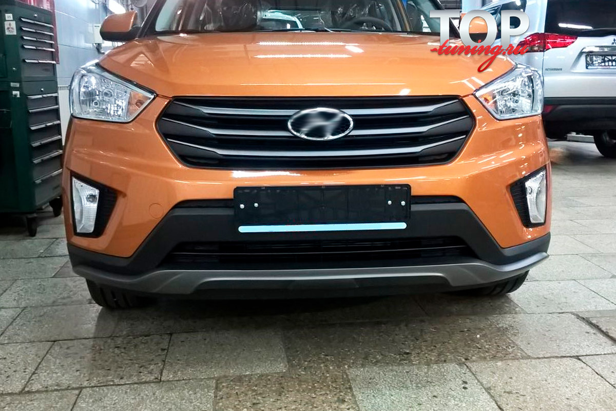 Накладка на передний бампер Ambassador на Hyundai Creta 