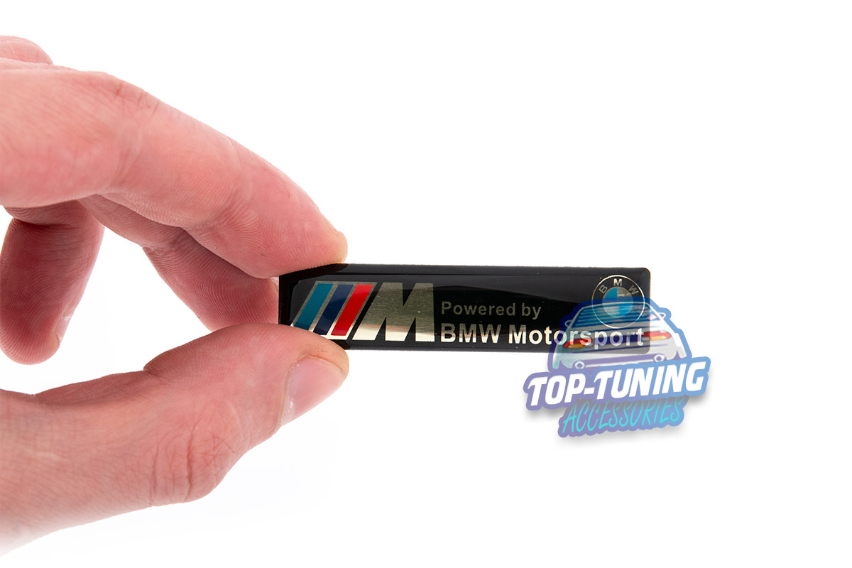 9303 Шильдики эмблемы M-Power 60 x 14 mm на BMW 