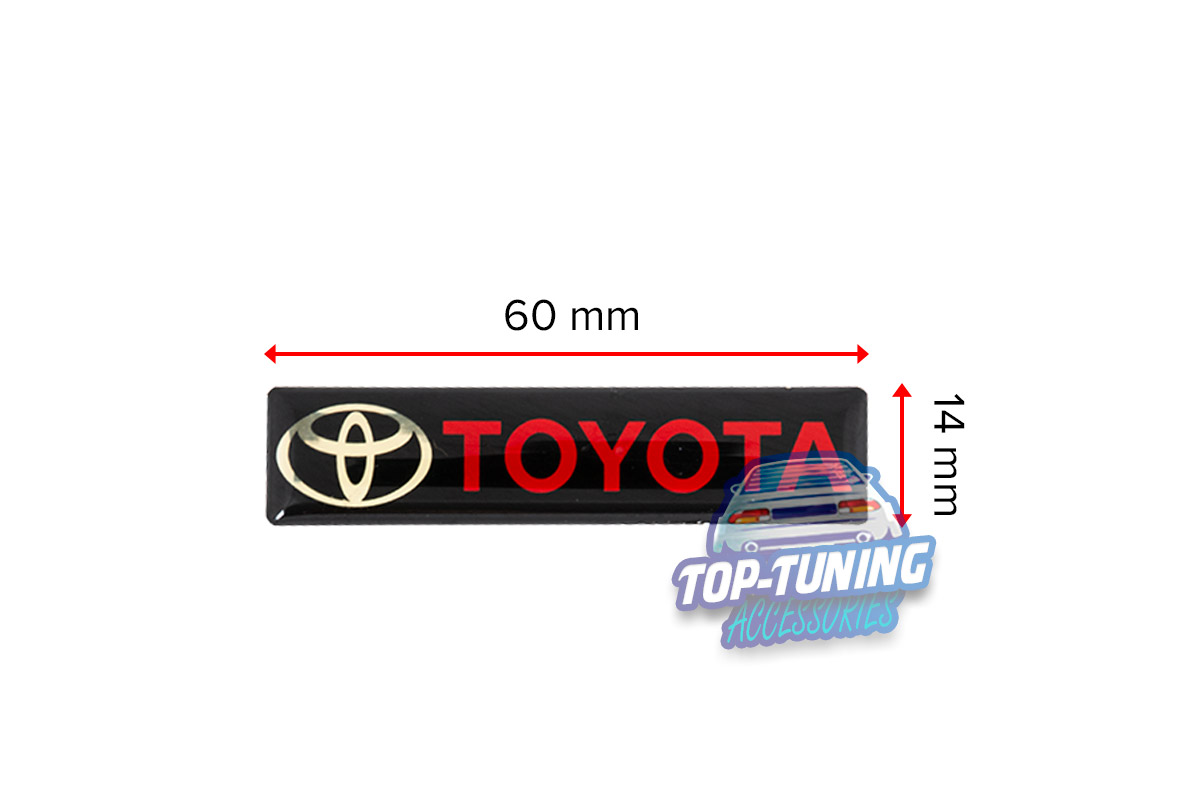 Шильдики 60 x 14 mm на Toyota